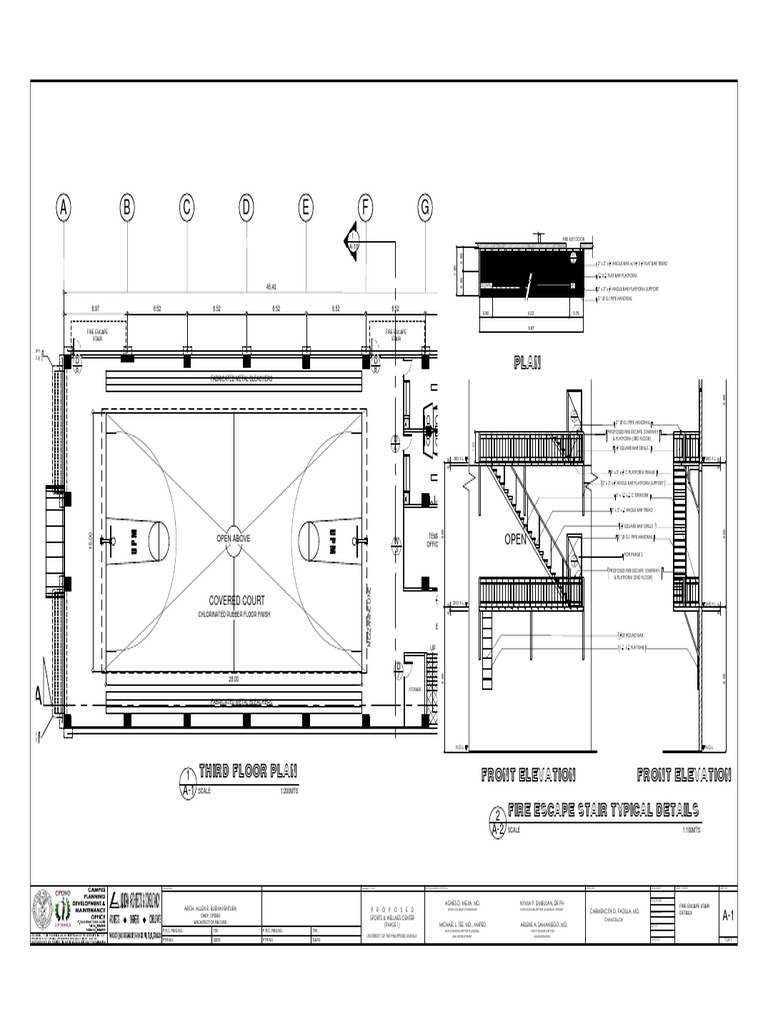 Fire Escape Stair Details PDF Stairs Building Technology
