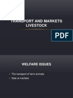 Transport and Markets Livestock