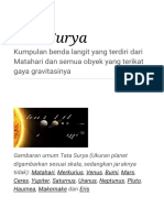 Tata Surya - Wikipedia Bahasa Indonesia, Ensiklopedia Bebas