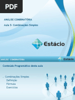 Estacio ANÁLISE COMBINATÓRIA (CEL0535) GRAD Aula_05(1)
