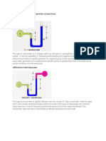 Differentiate The Types of Manometer (At Least Three) - U-Tube Manometer