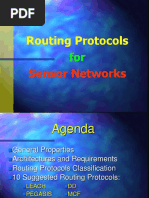 Routing Protocols: Sensor Networks