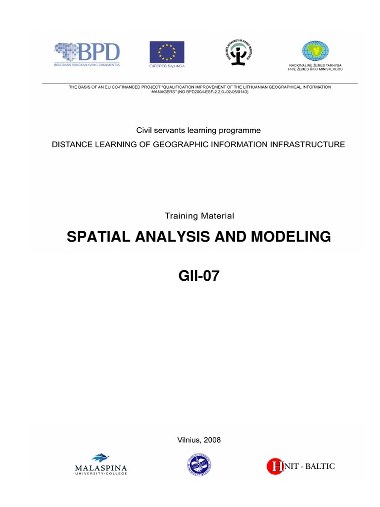 Spatial Analysis and Modeling GII-07 | PDF | Geographic Information ...