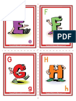 Flash Cards Alphabets EFGH