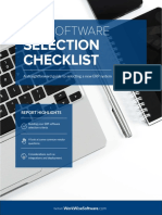 Selection Checklist: Erp Software