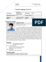 Korean Languages Syllabus