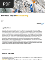 SAP Road Map For Manufacturing