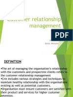Customer Relationship Management: Deepak KC Rahul Prakash
