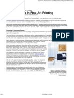 Developments in Fine-Art Printing
