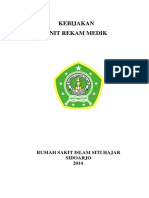 Kebijakan Unit Rekam Medis