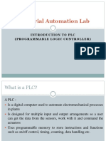 Industrial Automation Lab: Introduction To PLC (Programmable Logic Controller)