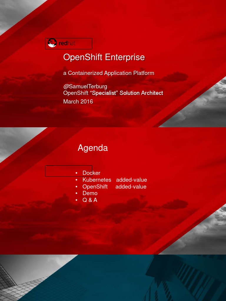 OpenShift Container Application Overview | PDF | Distributed Computing ...