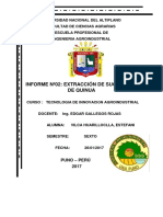 Informe N 2 Extracción de Sucedáneo de Quinua