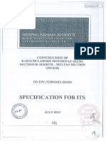 Intelligent Transport System Specifications NHA