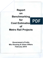 Benchmarking Cost Estimation Metro Projects