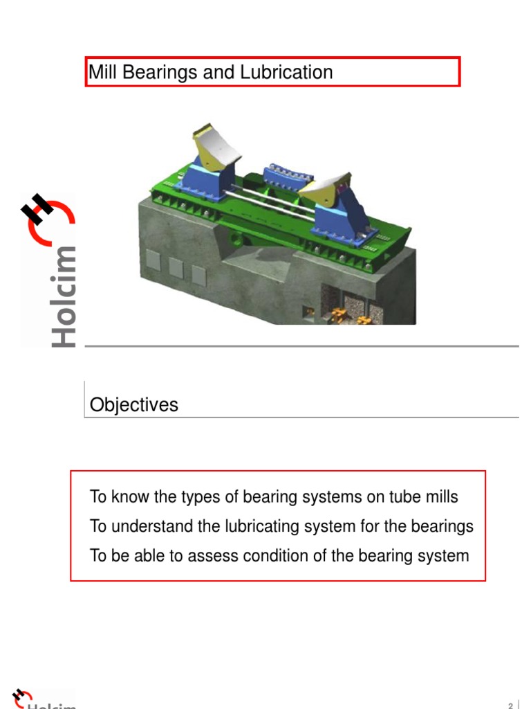 Ball Mill Bearings and Lubrication Guide | PDF | Bearing (Mechanical ...