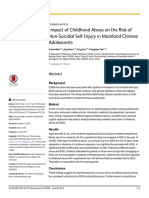 Impact of Childhood Abuse On The Risk of