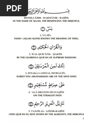 Yasin Pdf Abrahamic Religions Quran