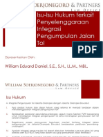 WSP - PPT Isu Hukum Pengoperasian Integrasi Tarif Jalan Tol - 220819