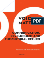 Voice and Matter Communication Development and the Cultural Return