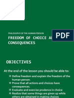 Freedom of Choice and Its Consequences: Philosophy of The Human Person
