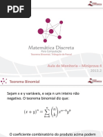 Aula Binômio Matemática Discreta 