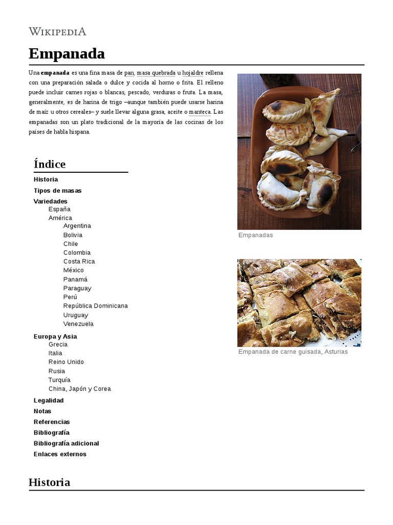 Empanada | PDF | Cocinando | Preparación de comida y bebida