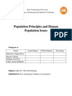 Population Principles and Human Population Issues