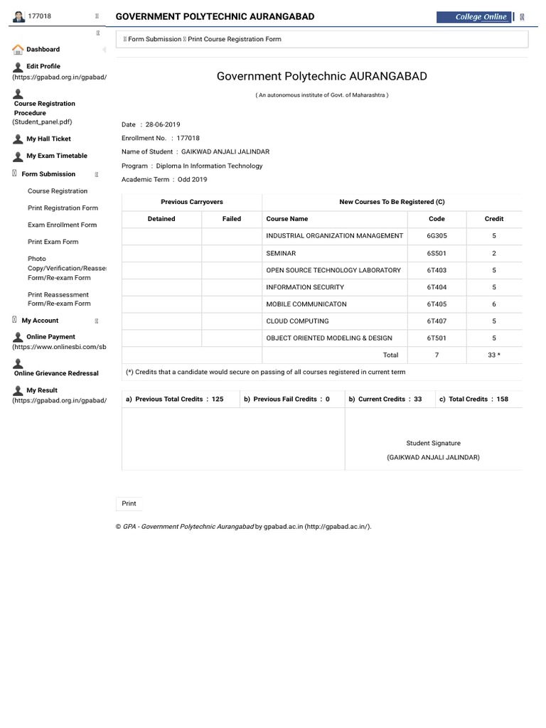 GPA - Government Polytechnic Aurangabad .... 177018 | PDF | Computing ...
