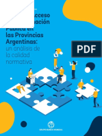 Indice de Acceso A La Informacion Publica en Las Provincias Argentinas - Un Analisis de La Calidad Normativa-Web