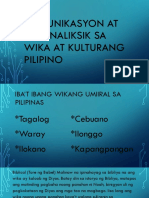 Komunikasyon at Pananaliksik Sa Wika at Kulturang Pilipino 1