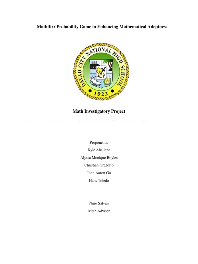 Example of A Board Game For Your Math Investigatory Project | PDF ...