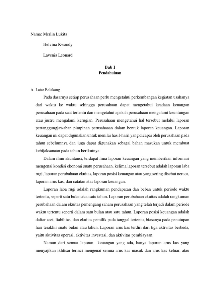 Makalah Laporan Arus Kas Pdf