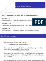 Statistical Intervals For A Single Sample