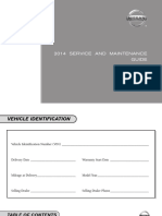 2014 Nissan Service Maintenance Guide PDF