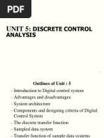 Unit 5 Discrete Control Analysis