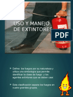 Uso y Manejo de Extintores