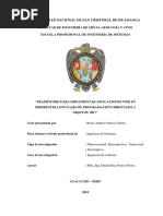 Framework para Implementar Aplicaciones Web en Diferentes Lenguajes de Programación