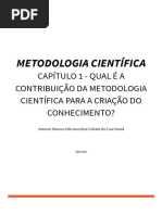 Metodologia Científica - Capítulo 1