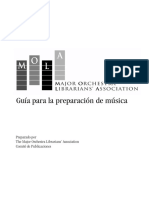 Guía para La Preparación de Música - MOLA PDF