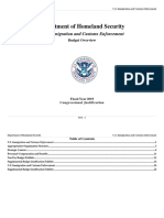 Department of Homeland Security: U.S. Immigration and Customs Enforcement