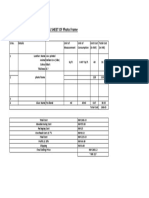 Costing Sheet of Photo Frame