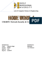 CSE403T: Network Security & Cryptography: Department:-School of Computer Science & Engineering