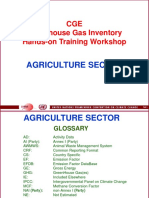 CGE Greenhouse Gas Inventory Hands-On Training Workshop: Agriculture Sector