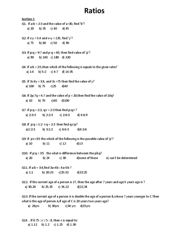 A 26 19 Ratios And Ages Investing Teaching Mathematics
