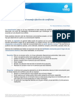 La Comunicacion y El Manejo Efectivo de Conflictos PDF