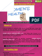 Women Health Services Email List