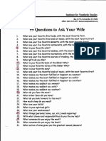 99 Perguntas para Fazer A Sua Esposa