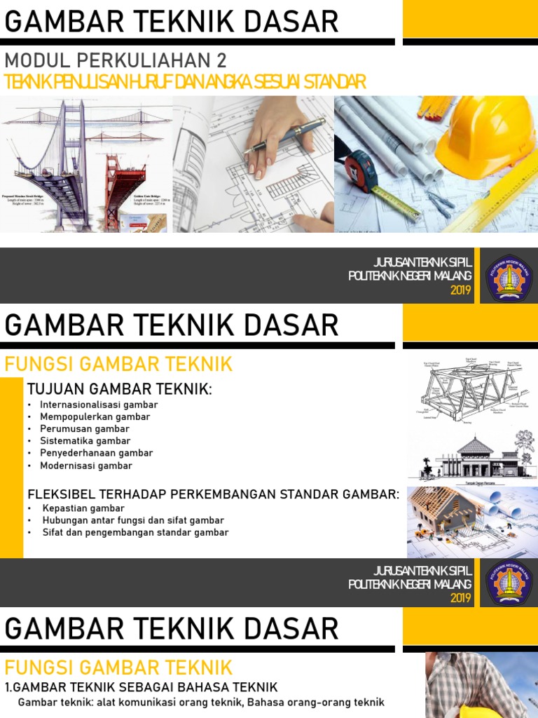 Modul Gambar Teknik Huruf Dan Angka Pdf