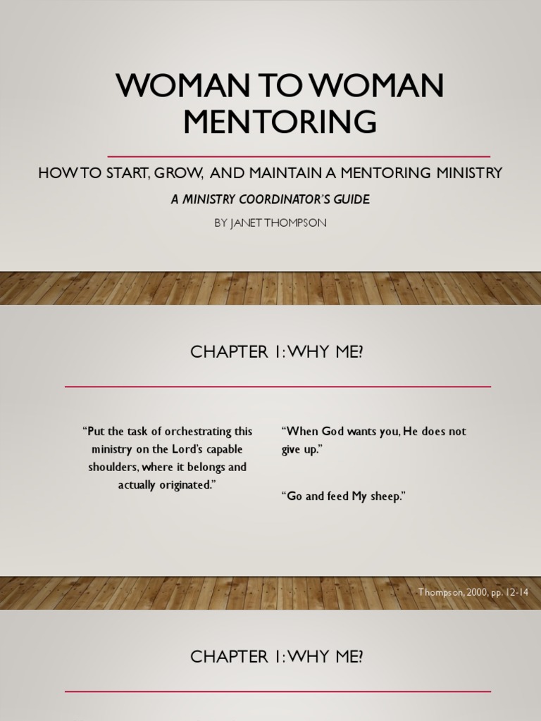 Woman To Woman Mentoring Pdf Mentorship Prayer
